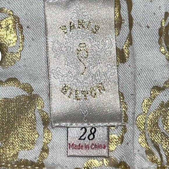 PARIS HILTON "That's Hot" HIP HUGGER LOW RISE BIG BELL LIGHT WASH Y2K JEANS - 28 - Picture 13 of 15